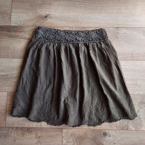 Olive green skirt
